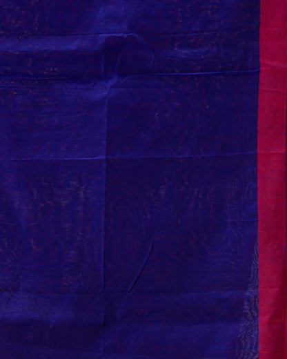 Women's Pink Cotton Blend Handloom Saree