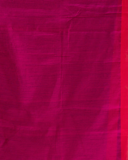 Women's Blue Cotton Blend Handloom Saree