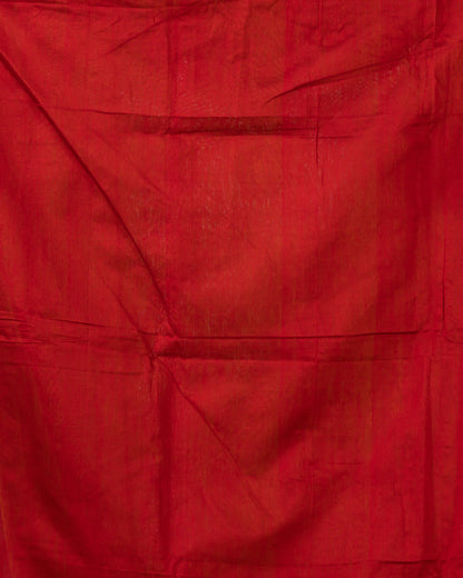 Women's Yellow Cotton Blend Handloom Jamdani Saree