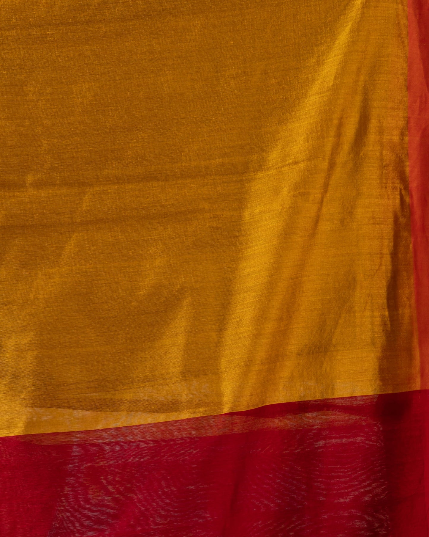 Women's Red Cotton Blend Handloom Jamdani Saree