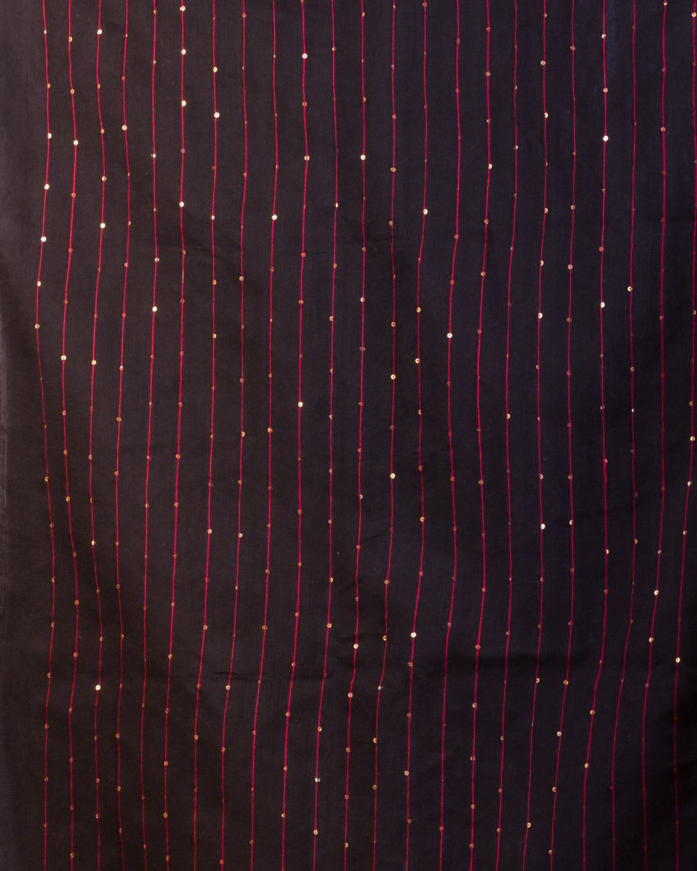 Women's Black Cotton Blend Handloom Jamdani Saree