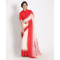 Women's Handspun Cotton White Handloom Tangail Saree