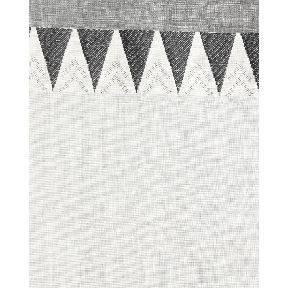 Women's Handspun Cotton White Handloom Tangail Saree