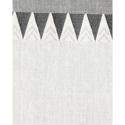 Women's Handspun Cotton White Handloom Tangail Saree