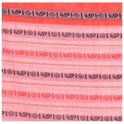 Women's Handwoven Grey Dhaniakhali Cotton Saree