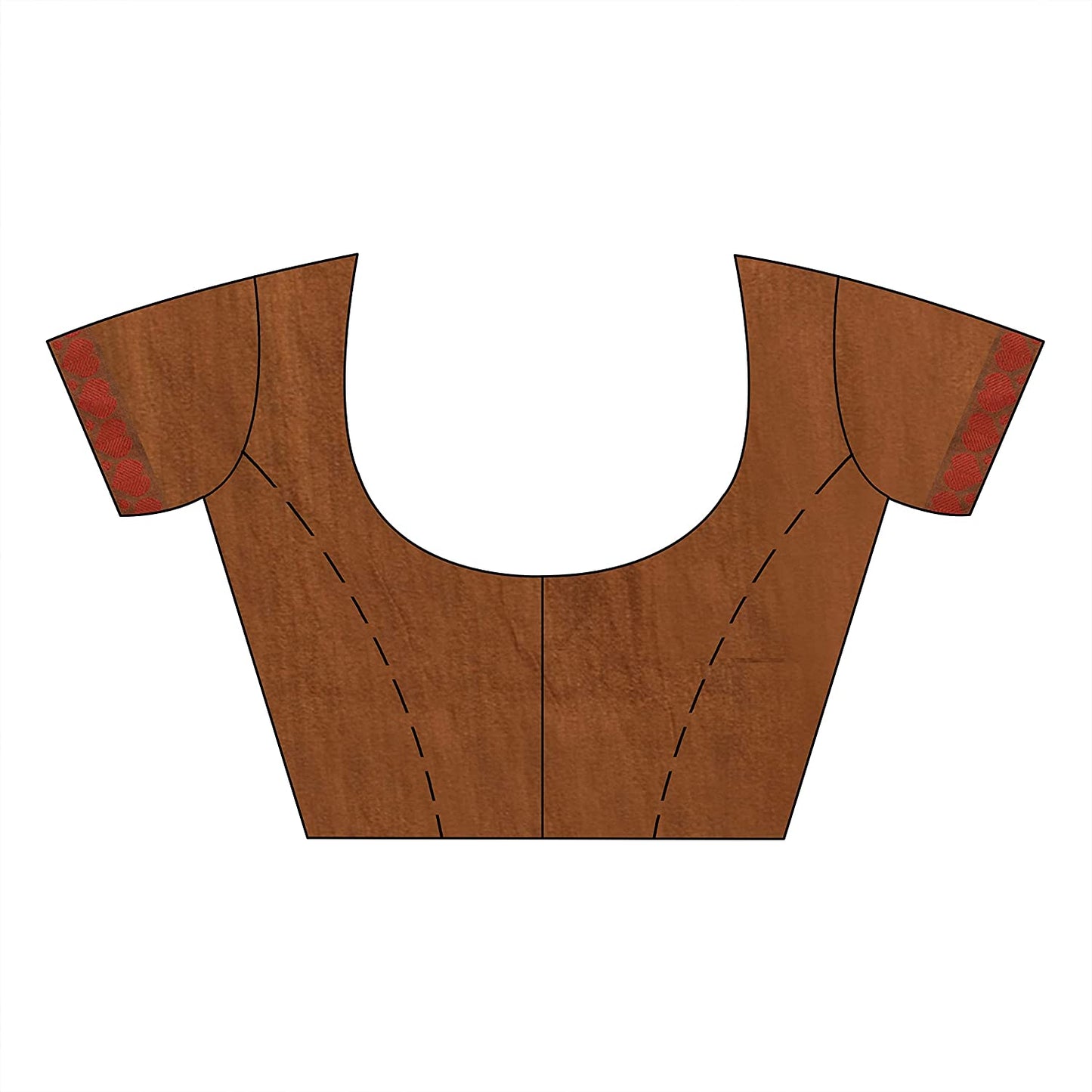 Women's Handspun Cotton Brown Handloom Tangail Saree