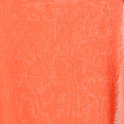 Women's Handspun Cotton Orange Handloom Print Saree