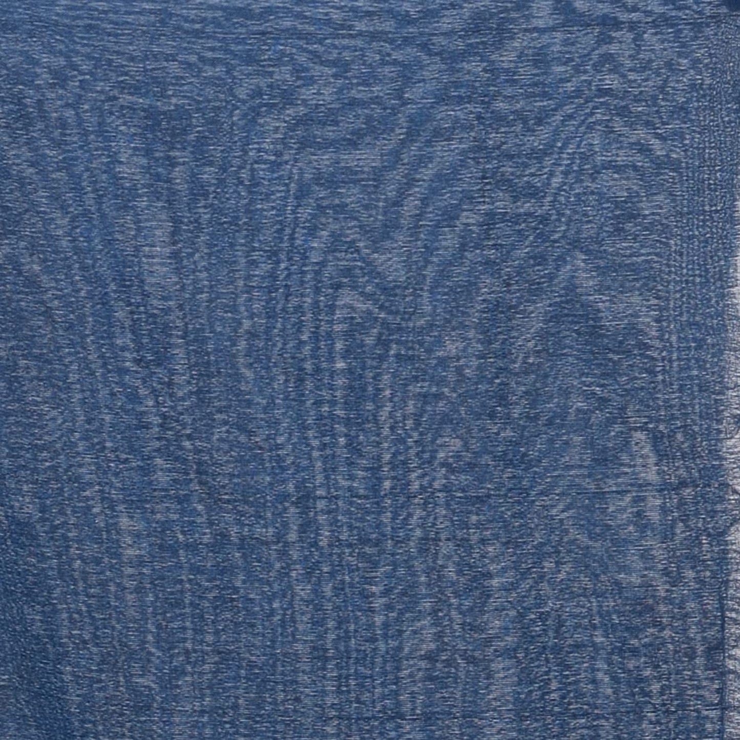 Women's Handspun Cotton Blue Handloom Print Saree