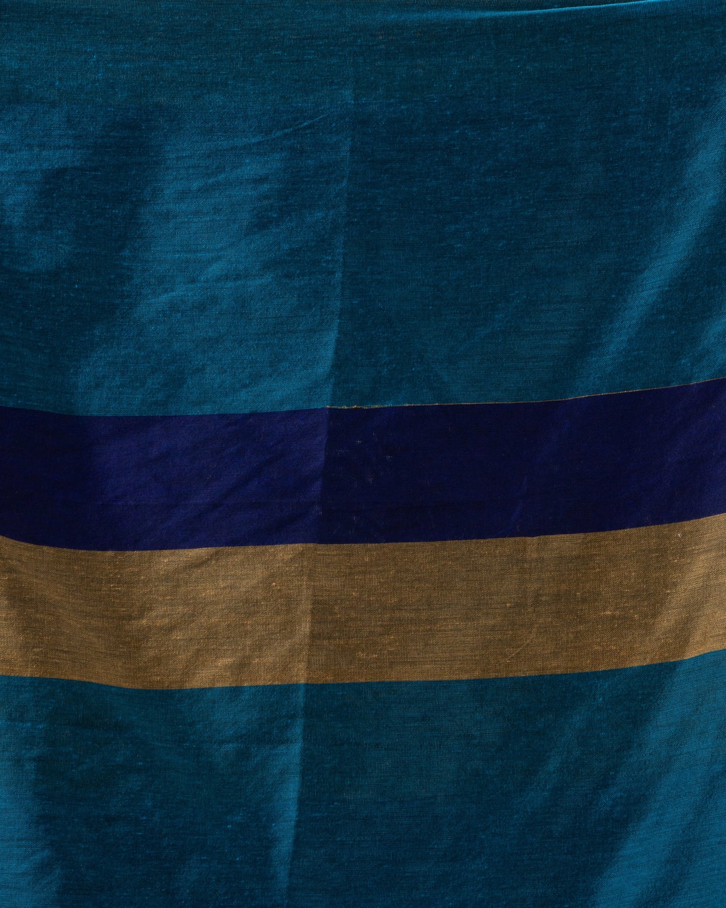Women's Handspun Cotton Blue Handloom Saree