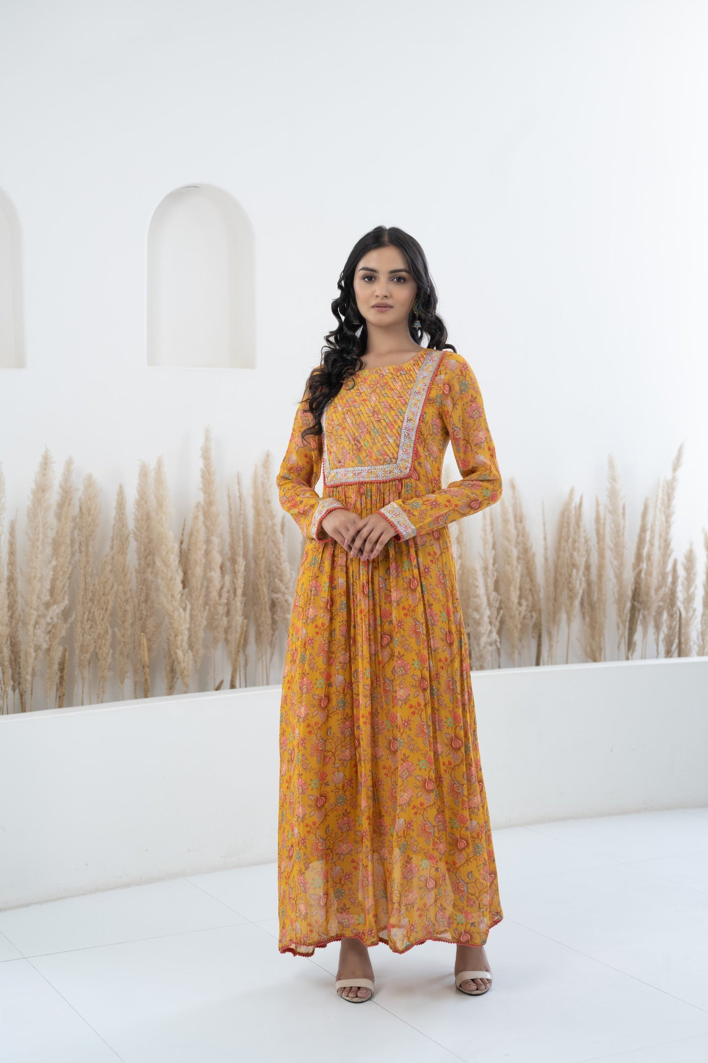 Womenâ€™s Mustard Yellow Traditional Dress by Myshka-