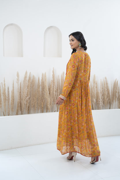 Womenâ€™s Mustard Yellow Traditional Dress by Myshka-