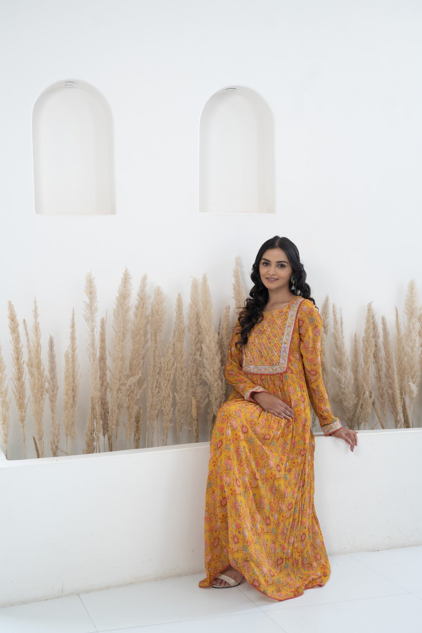 Womenâ€™s Mustard Yellow Traditional Dress by Myshka-