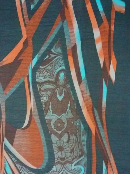 Women's Green Georgette Printed Saree