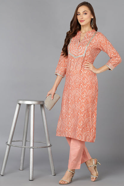 Women's Abstract Printed Kurta
