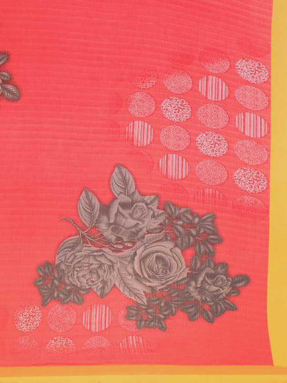 Women's Multicolor Chiffon Printed Saree