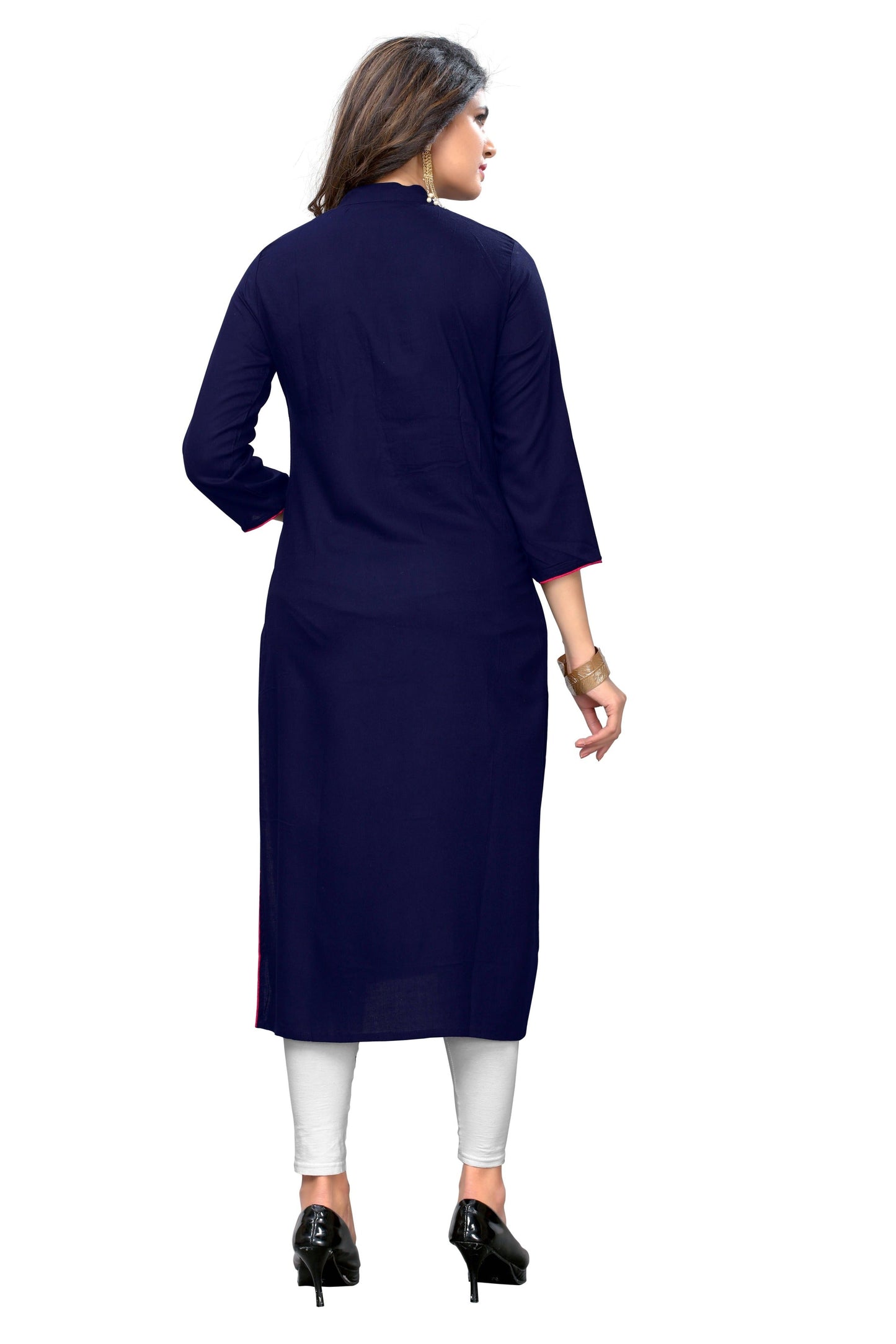 Women's Blue Kurta By Vbuyz- (