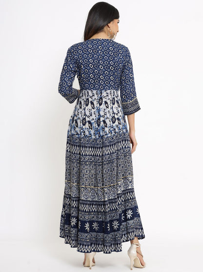 Women's Printed Flared Dress