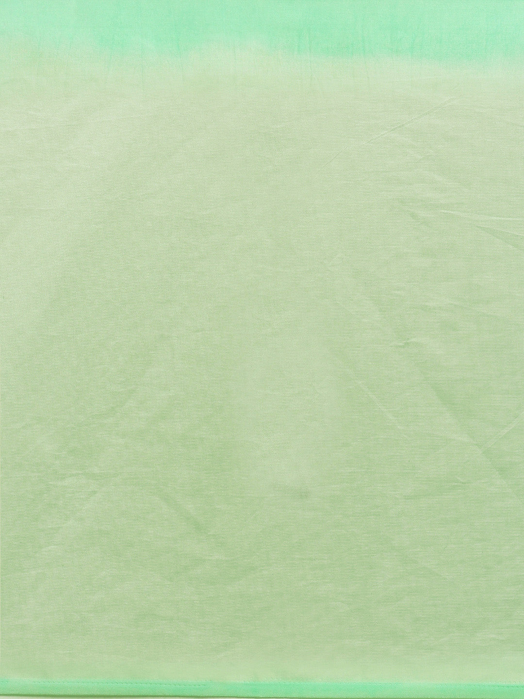 Women's Green Ombre Organza Saree