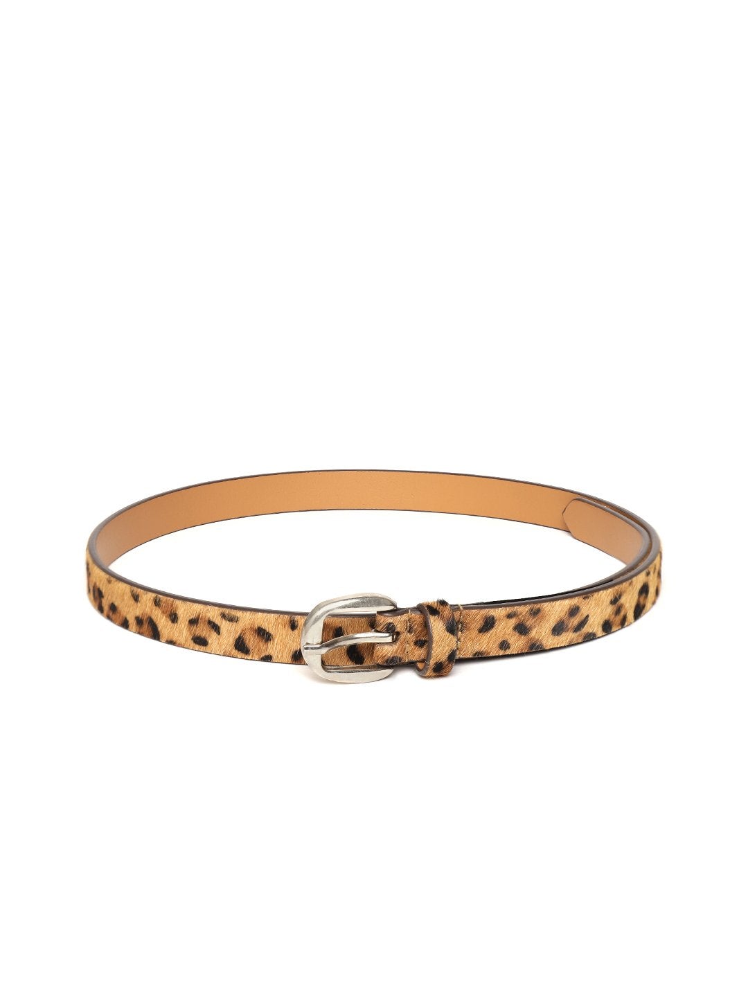 Women's Leopard Hari-On Slim Leather Belt
