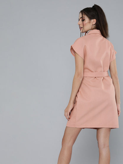 Women's Dusty Pink Blazer Dress