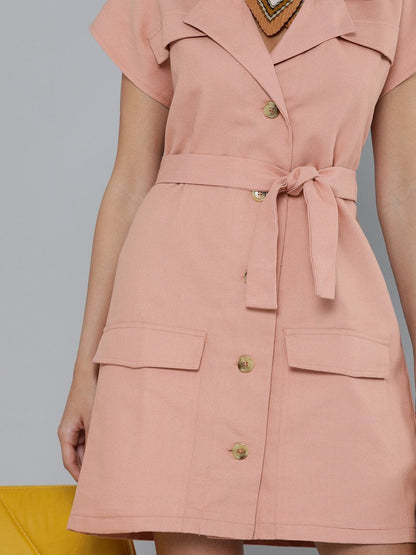 Women's Dusty Pink Blazer Dress