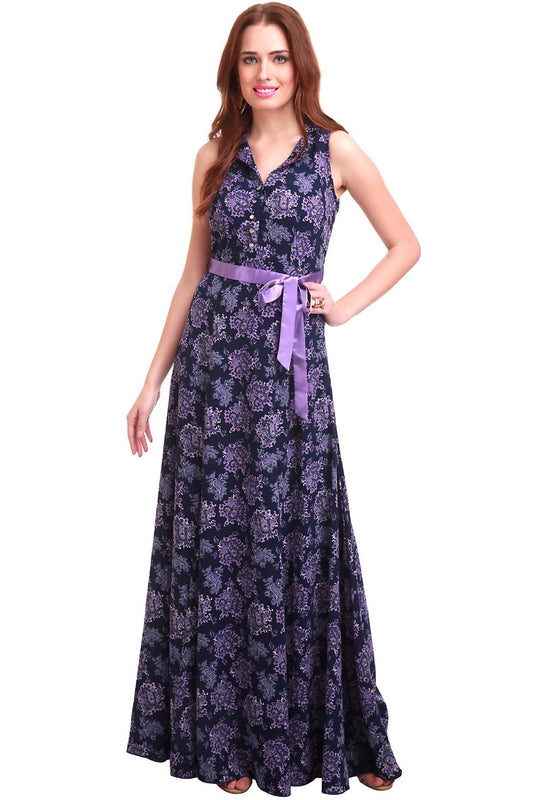 Women's Paisley Printed Maxi Dress