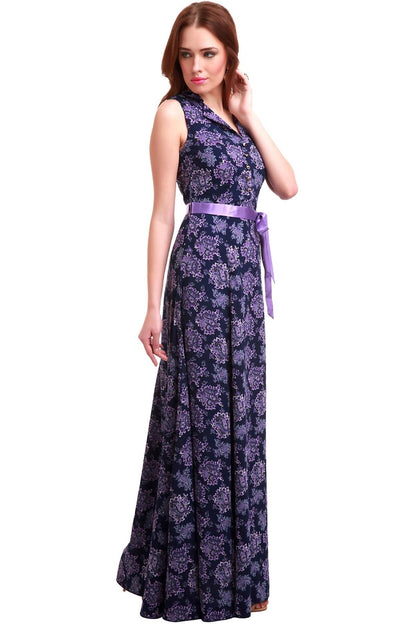 Women's Paisley Printed Maxi Dress