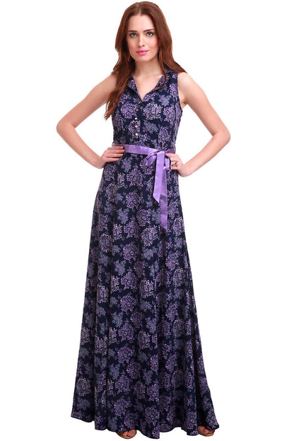 Women's Paisley Printed Maxi Dress