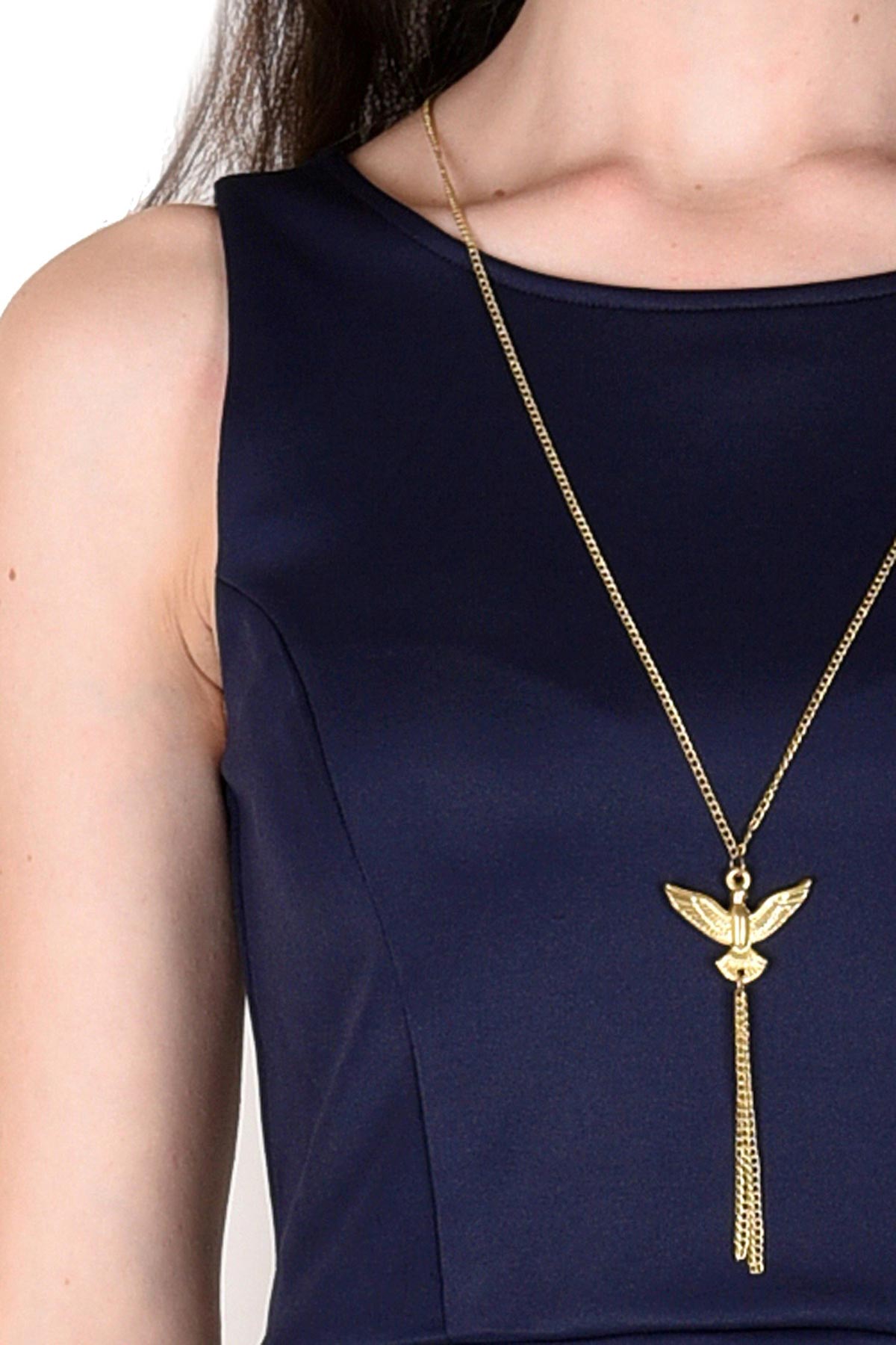 Women's Scuba Navy Skater Dress