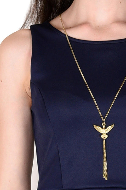 Women's Scuba Navy Skater Dress