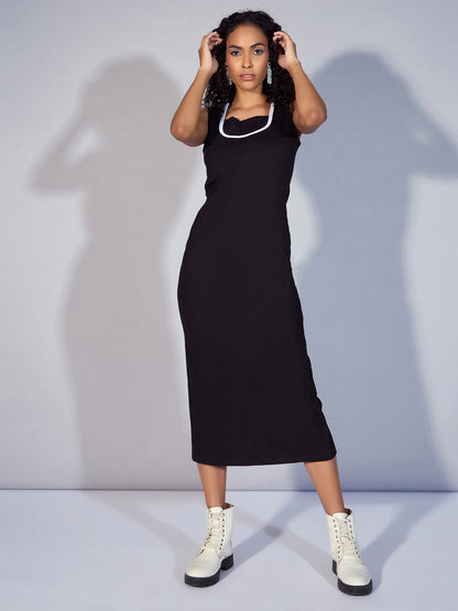 Women's Black Rib Dress