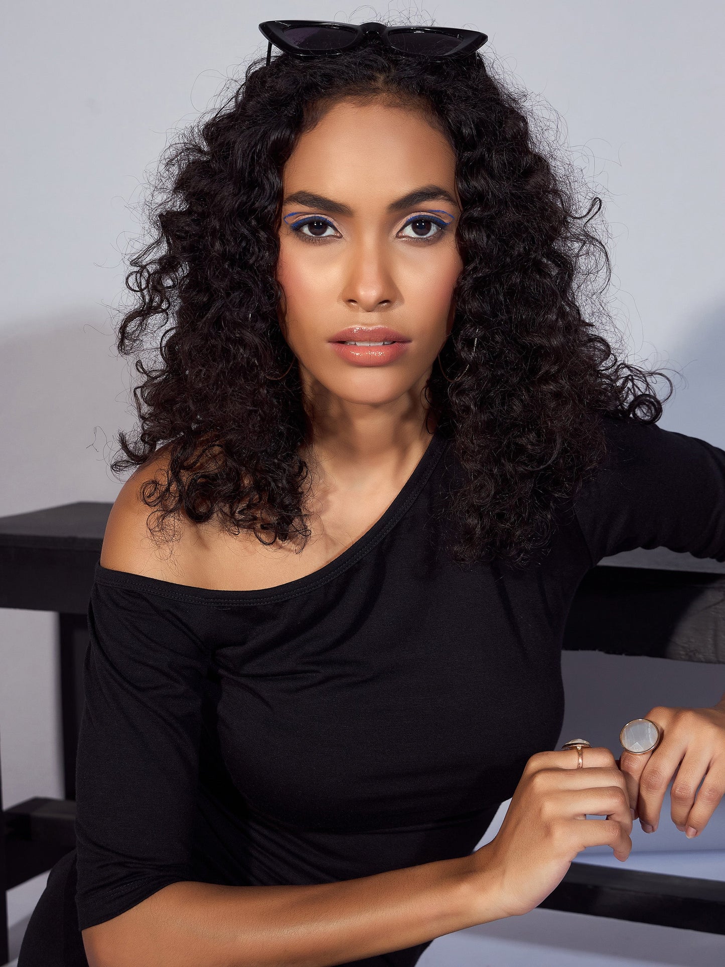 Women's Black Solid Dress