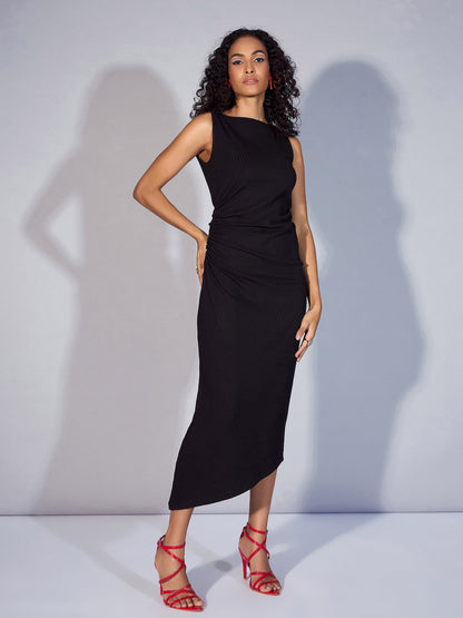 Women's Black Rib Dress