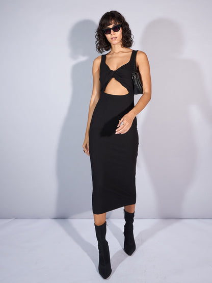 Women's Black Rib Dress
