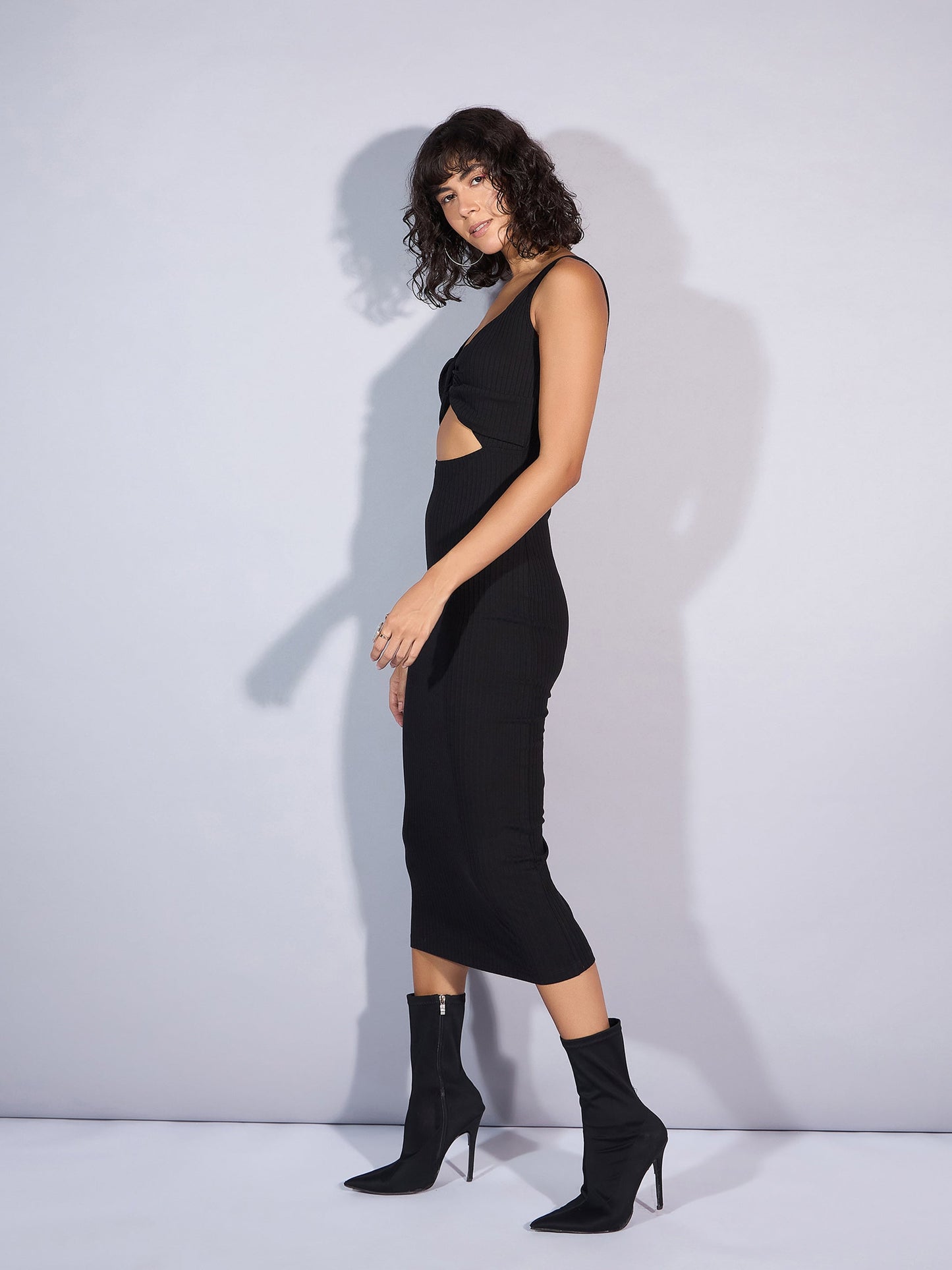 Women's Black Rib Dress