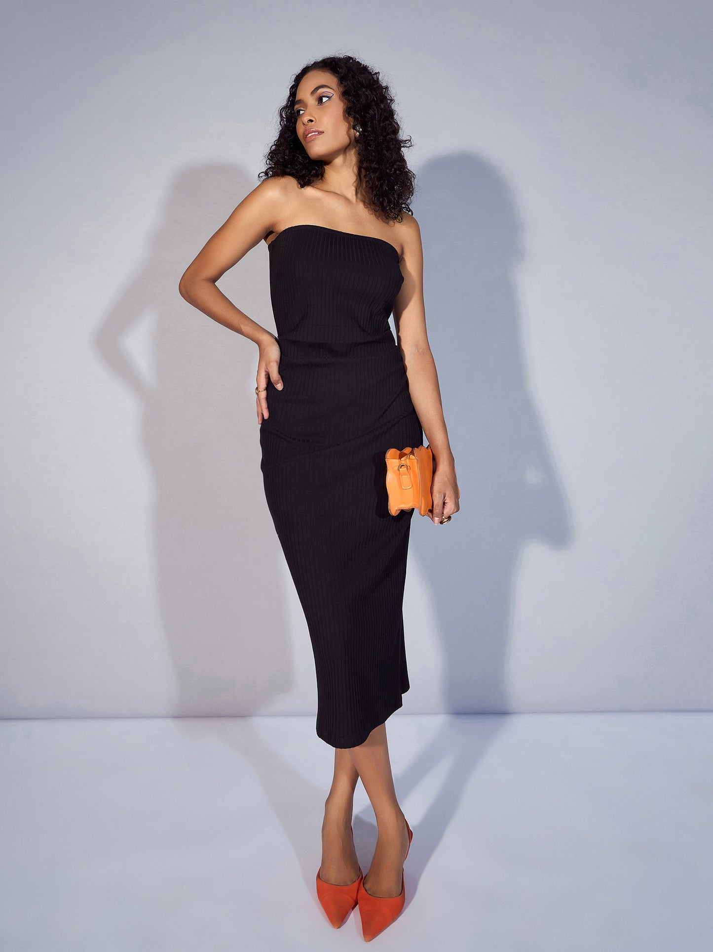 Women's Black Rib Dress
