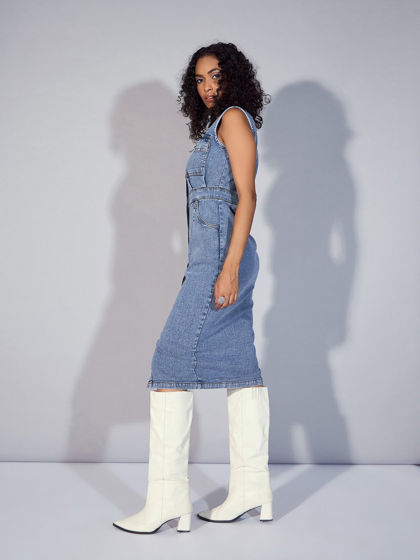 Women's Blue Denim Dress