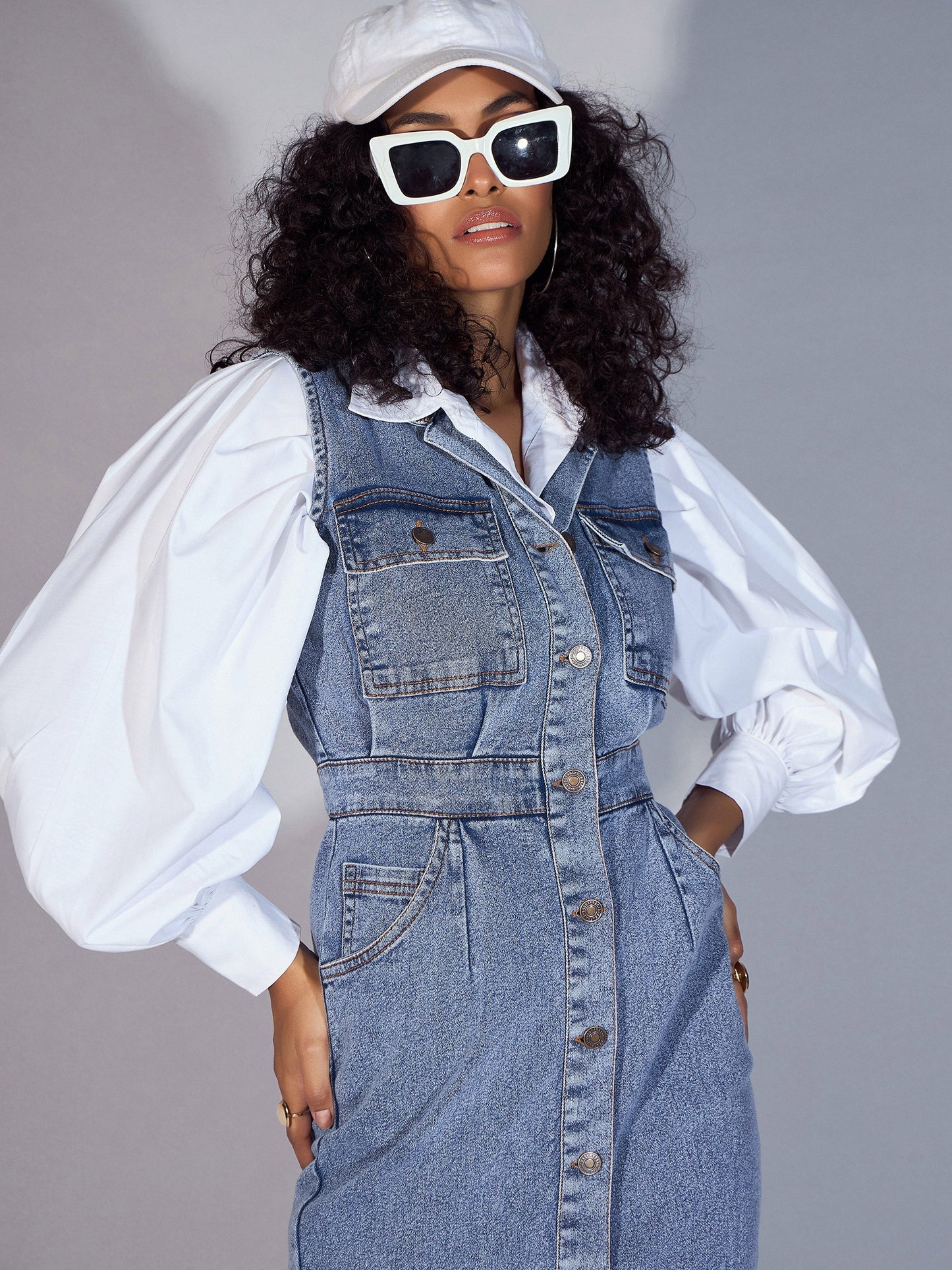 Women's Blue Denim Dress