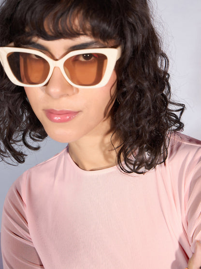 Women's Pink Mesh Dress