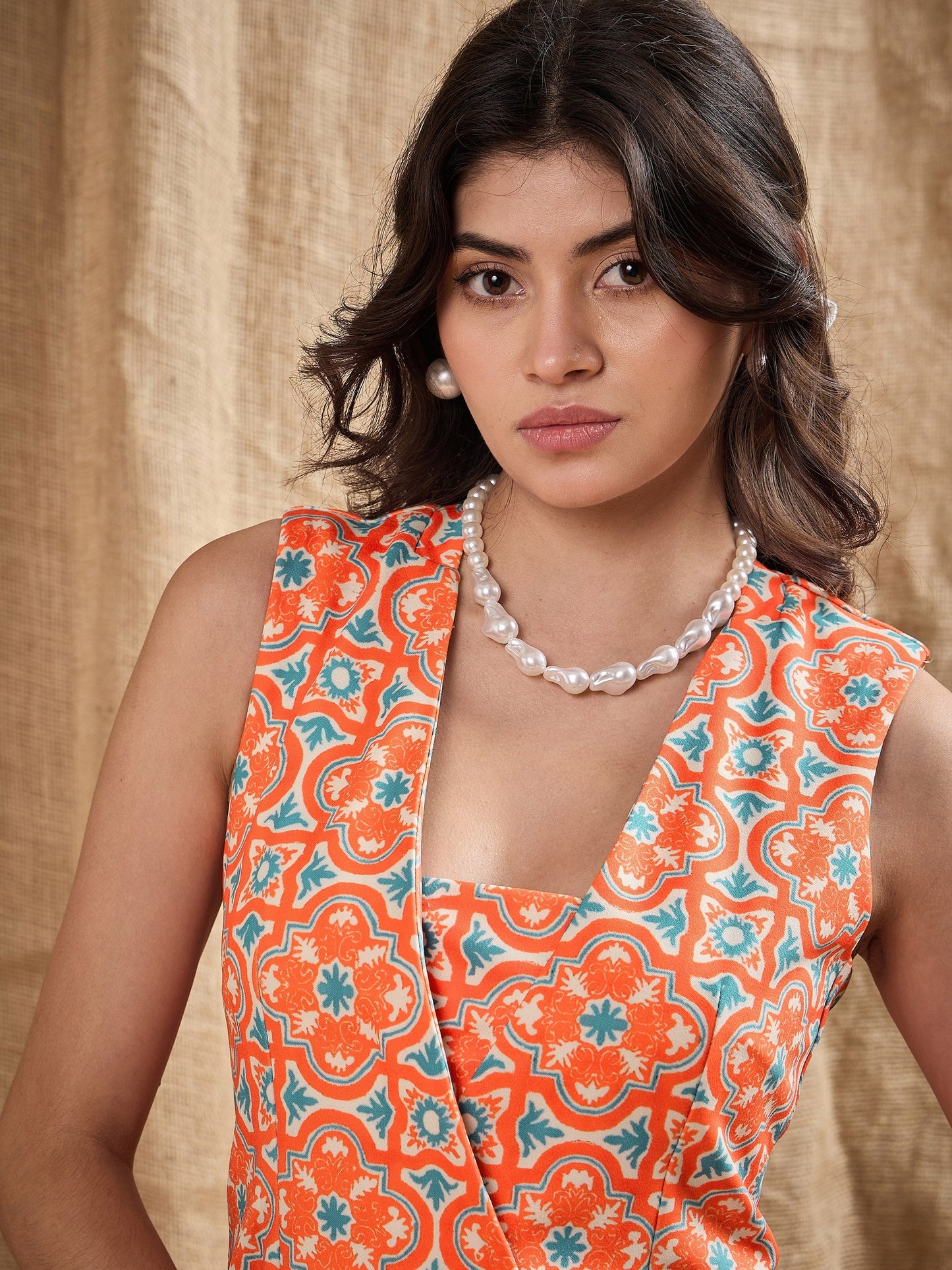 Women's Orange Strong Dress