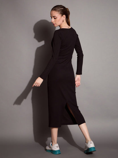 Women's Black Rib Dress