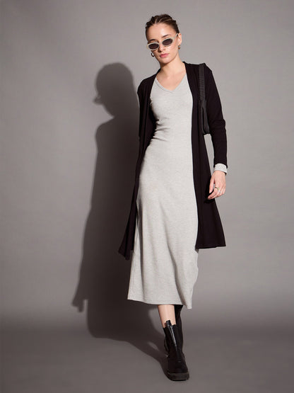 Women's Grey Rib Dress