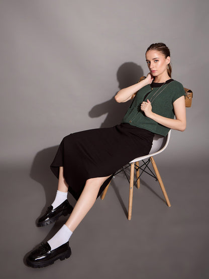 Women's Black Rib Dress