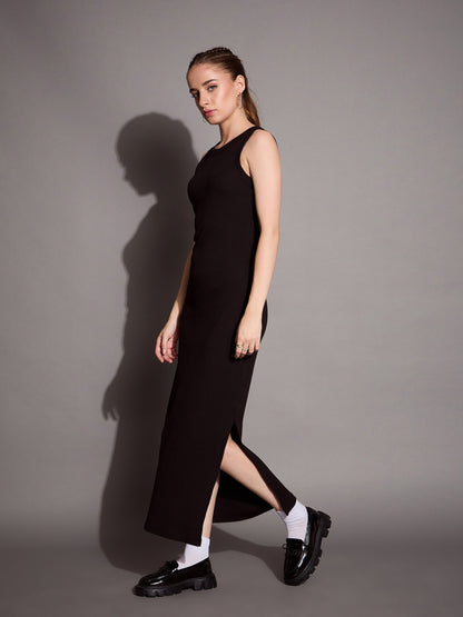Women's Black Rib Dress