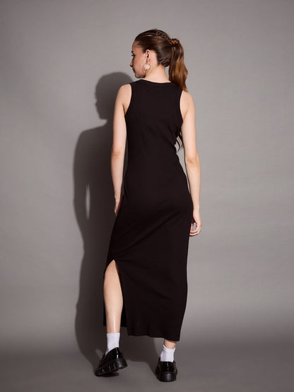 Women's Black Rib Dress