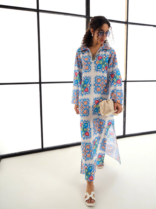 Women's White Floral Dress