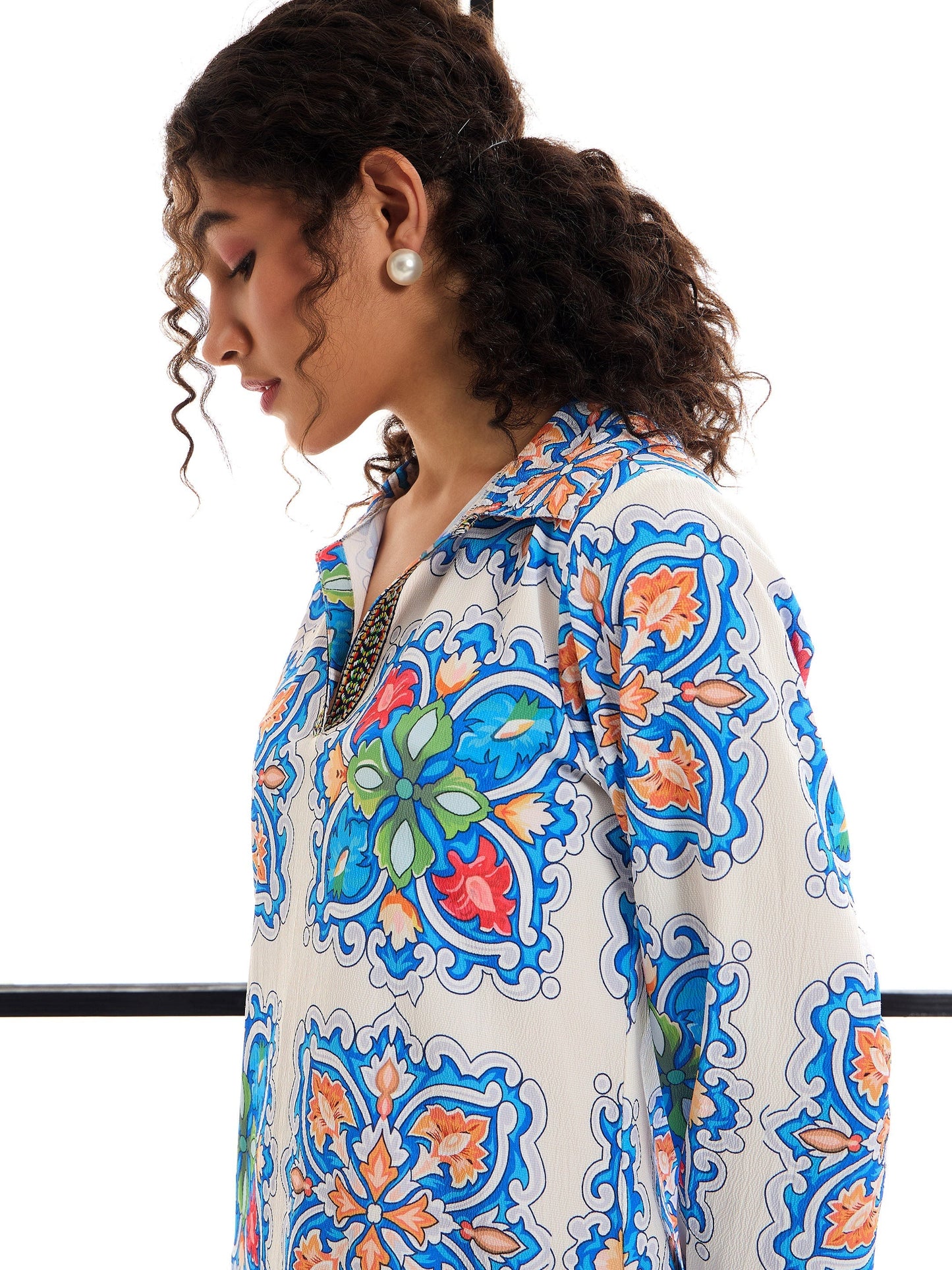 Women's White Floral Dress