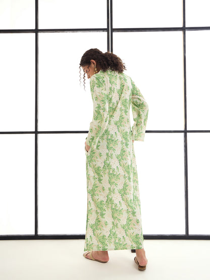 Women's Green Floral Dress