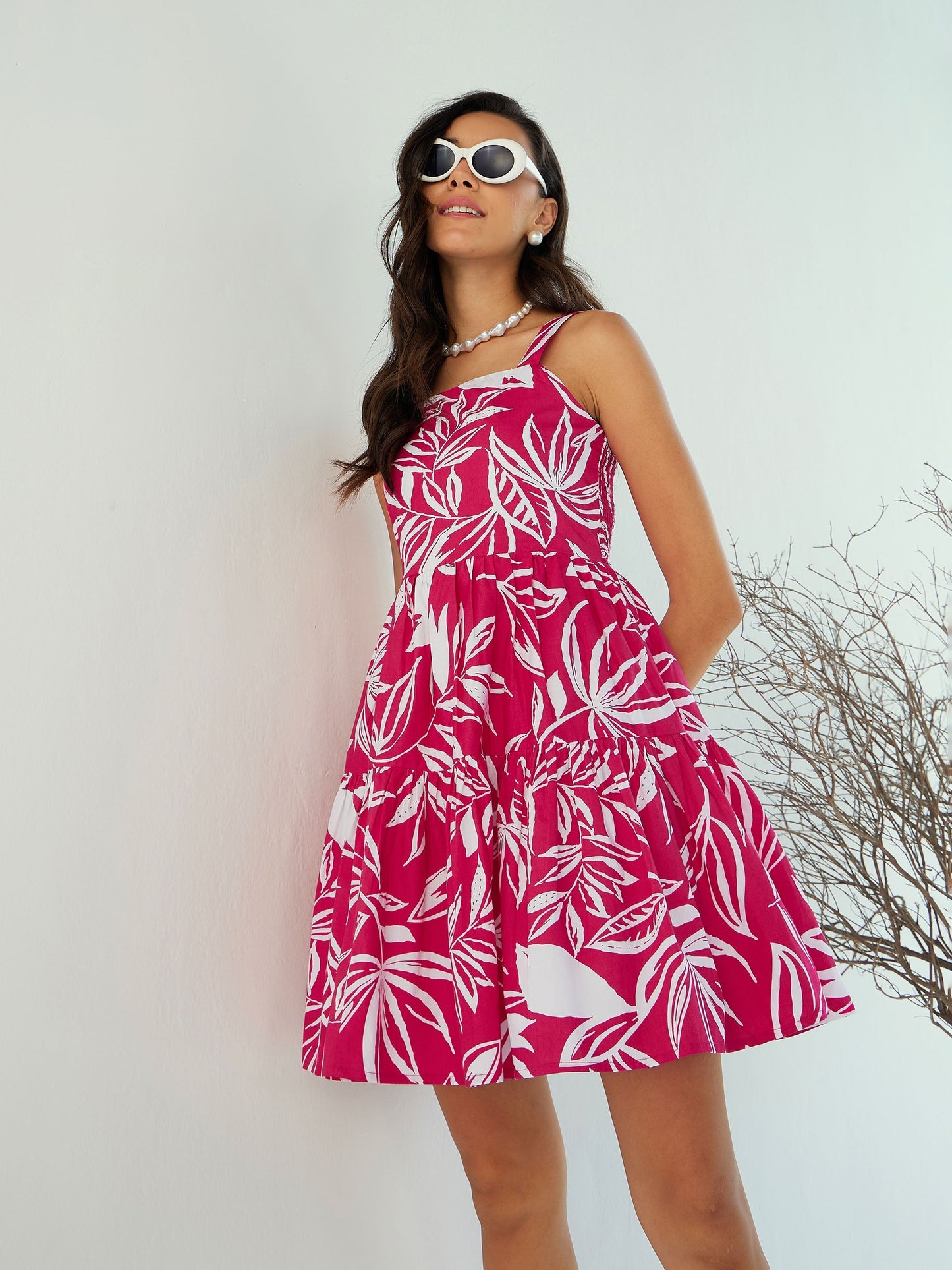 Women's Fuchsia Strong Dress