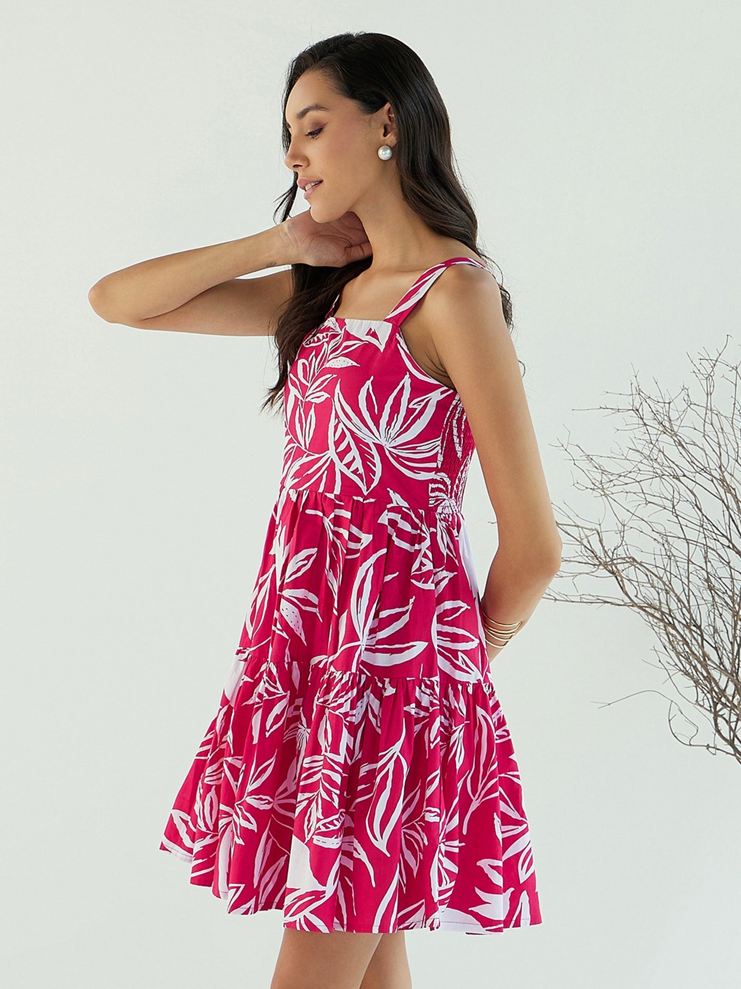 Women's Fuchsia Strong Dress